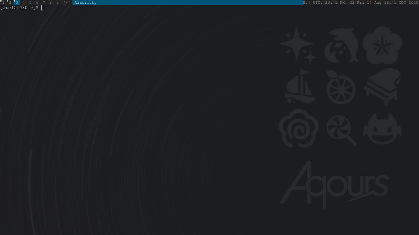 DWM con una ventana abierta Captura de pantalla de DWM